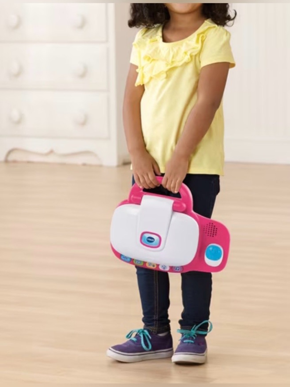VTech Pink Kids Learning Laptop - Tote & Go Style Educational Toy - Picture 8 of 8